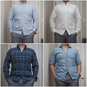 J. Crew Factory/Uniqlo Button-up Bundle